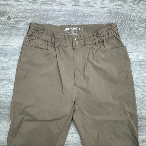 Belong Pants Mens Large Beige Traverse Tek Cordura Technical Ripstop Cinch Cord - Picture 2 of 15