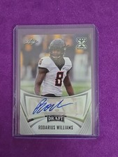 2021 Leaf Draft Rodarius Williams XRC  Rookie Autograph Card New York Giants 