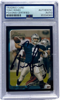 TONY ROMO SIGNED 2003 BOWMAN ROOKIE CARD #171 COWBOYS AUTO PSA/DNA | eBay