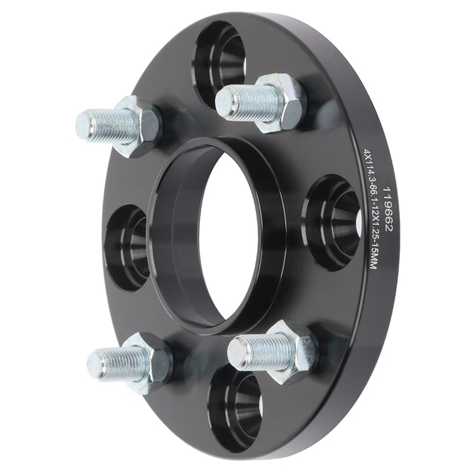 4 pcs 4x114.3 15mm Hub Centric Wheel Spacers For 2007-2012 Nissan Versa Sentra - Image 4 of 4