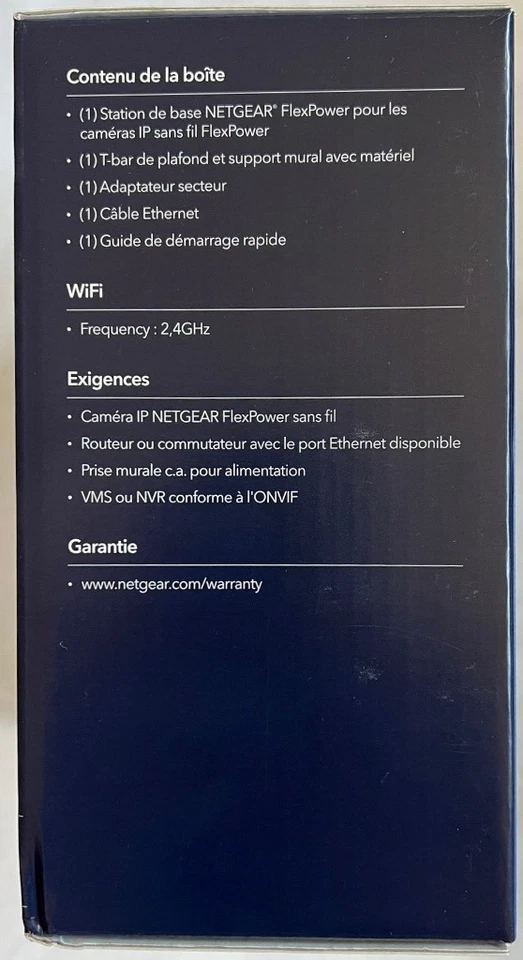 NEW Netgear Flexpower Wire-Free Onvif IP Camera Base Station VNB4000-111PAS - Image 4 of 4
