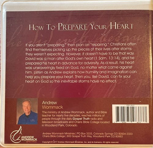 How to Prepare Your Heart Andrew Wommack 2017 3 CD’s Set - Picture 2 of 2