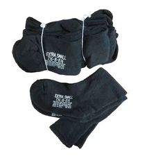 CASE of 108 Pairs Black US Military Wool Blend Cushion Sole Socks
