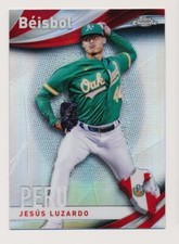 2021 Topps Chrome Beisbol Refractor #B12 Jesus Luzardo Oakland Athletics