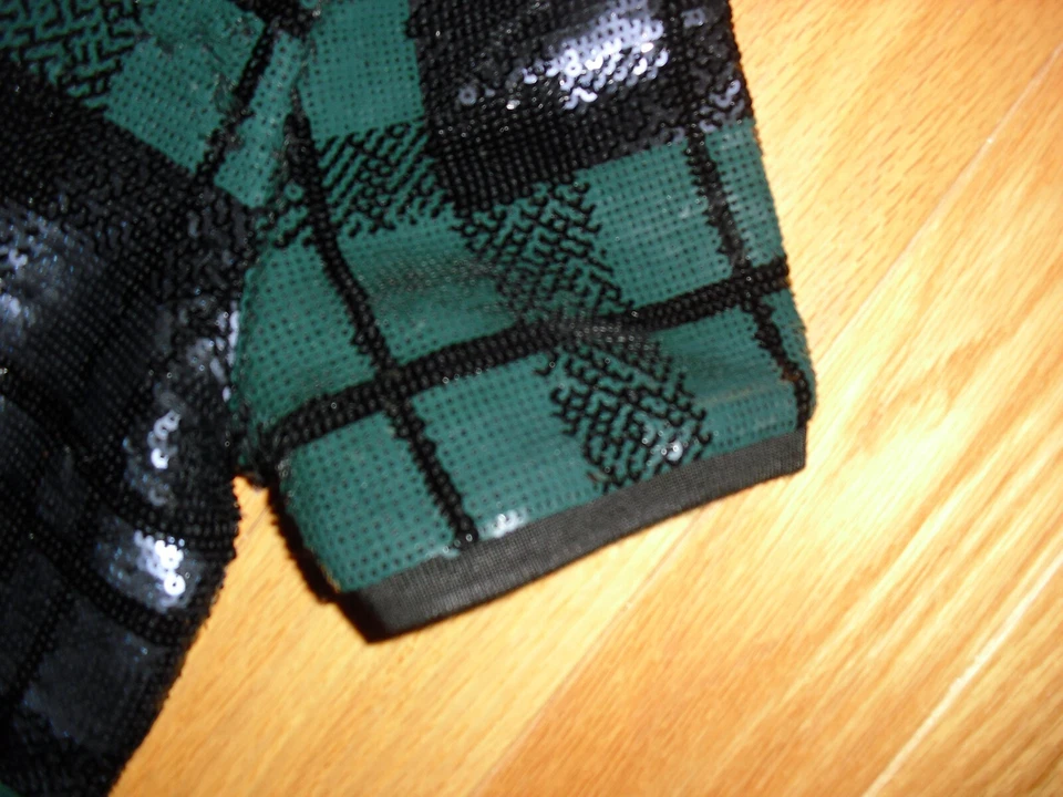 Camisa polo con etiquetas LAUREN Ralph Lauren para mujer tartán a cuadros lentejuelas a G2U Foto 3 de 4