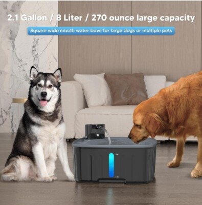 Kenida Dog Water Fountain Large Dog Water