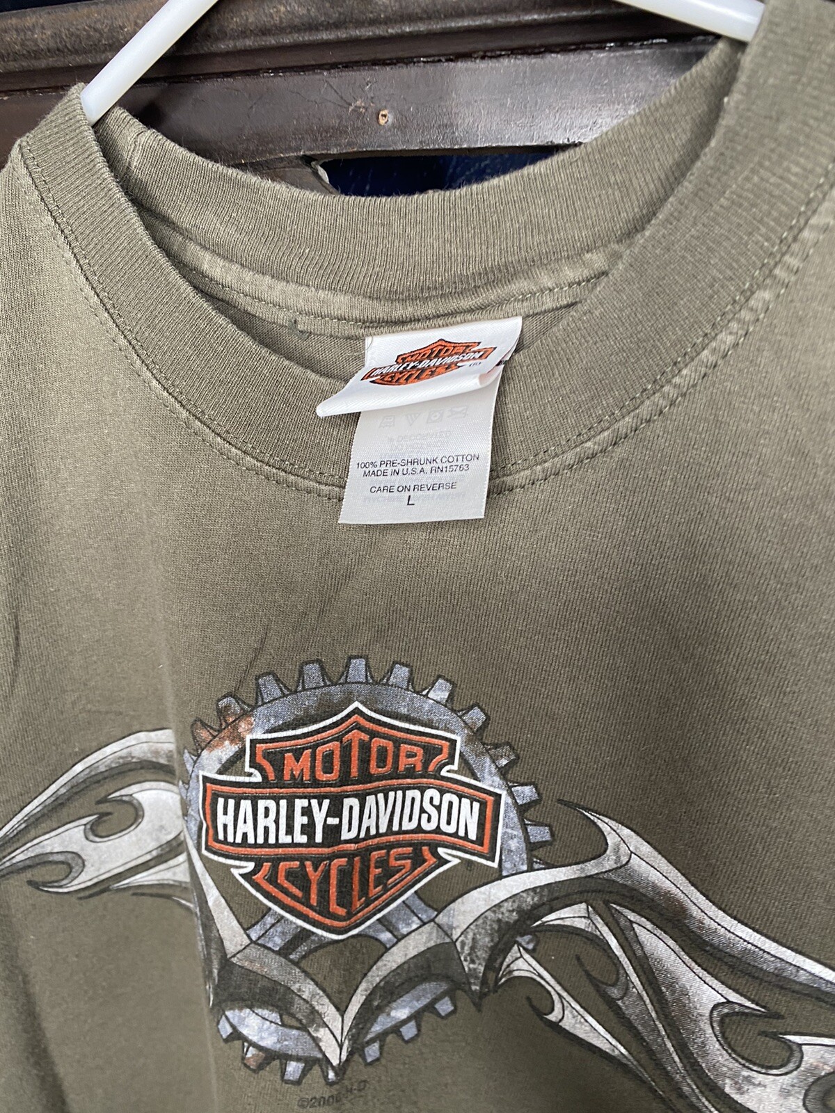 Harley Davidson Tank Top York PA Y2K Mens Large Gray … Gem