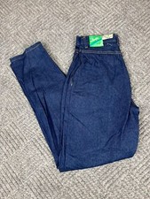 Vintage Wrangler Jeans Junior Fit Size 27x32 Blue Dark Wash Bearback Women's NOS