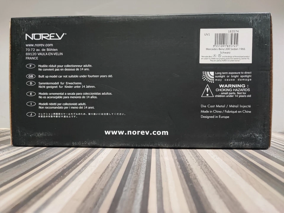 NOREV 1966 MERCEDES-BENZ 200 - 1:18 183574 (sin exhibir) última unidad/envío gratuito Foto 4 de 4