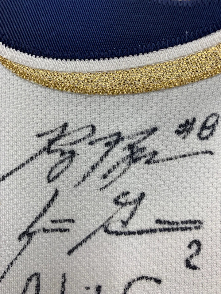 2013-2014 MILWAUKEE BREWERS TEAM SIGNED FÍGARO JERSEY WHITE MAJESTIC SIZE 48 - Image 2 of 4