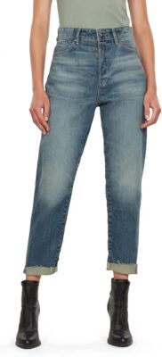 G-STAR RAW Damen Hose Janeh Ultra High Mom Ripped Edge Ankle Womens Jeans