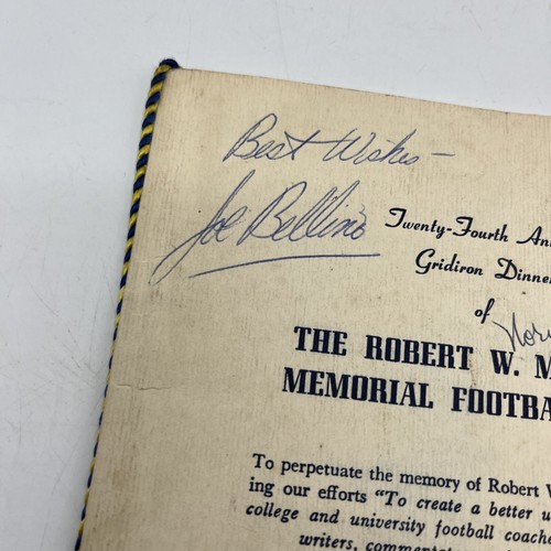 Norm Van Brocklin und Joseph Bellino Navy Autogramme 1961 Maxwell Football Club! - Bild 5 von 16
