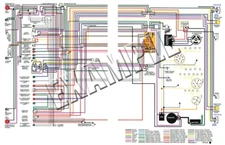 Laminated Colored Wiring Diagram 17" X 11" 1979 Pontiac Firebird and Trans AM