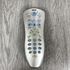 OEM RCA Universal TV DVD VCR CBL Remote Control Model RCU410BL Silver