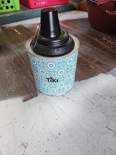 Lamplight Farms Inc., Tiki Tin Deluxe Table Torch, Fuel Not Included Mosquitoes
