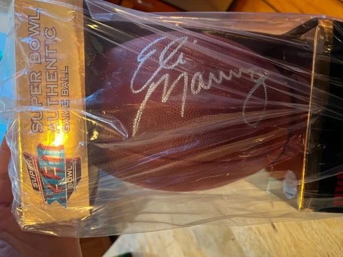 Eli Manning Giants Superbowl XLII Authentic Game Ball Signed with Authentication