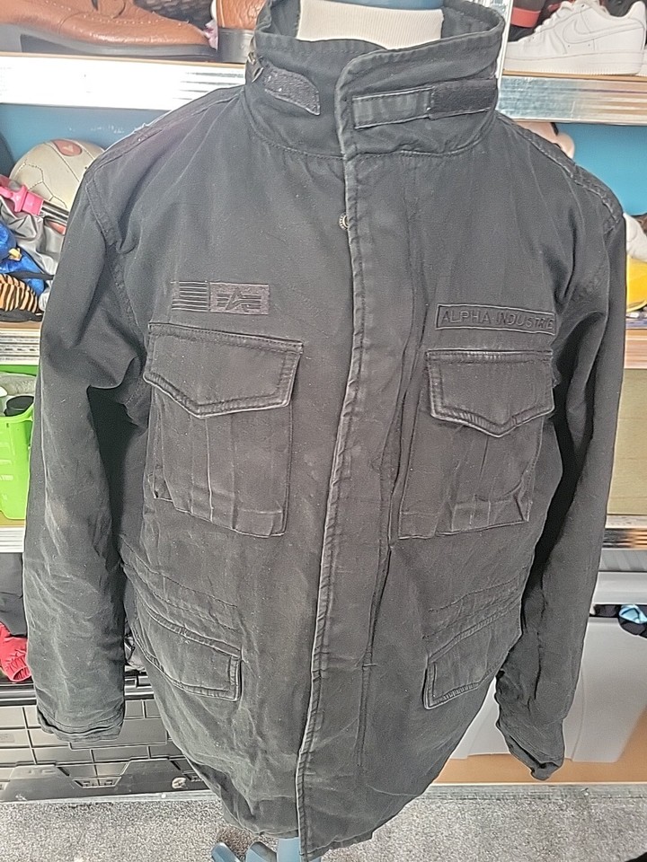 Alpha Industries M65 Field Jacket Size Xl Pit To Pit 26" Vintage eBay