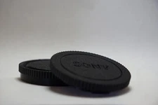Black Body Cap + Lens Cap For Sony E-Mount