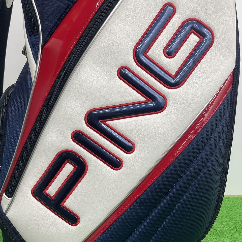 PING golf bag carry cart caddy staff tour bag used without hood cover