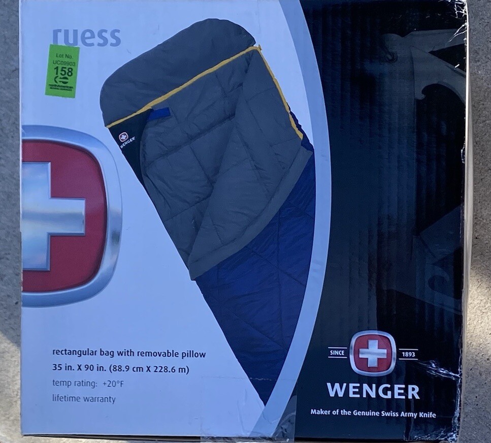 Camping Gear Wenger Swiss Army Sleeping Bag New Swiss