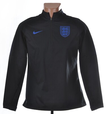 ENGLAND NATIONAL TEAM 2018 2019 FOOTBALL 1/4 ZIP TRAINING TOP SIZE S WOMEN