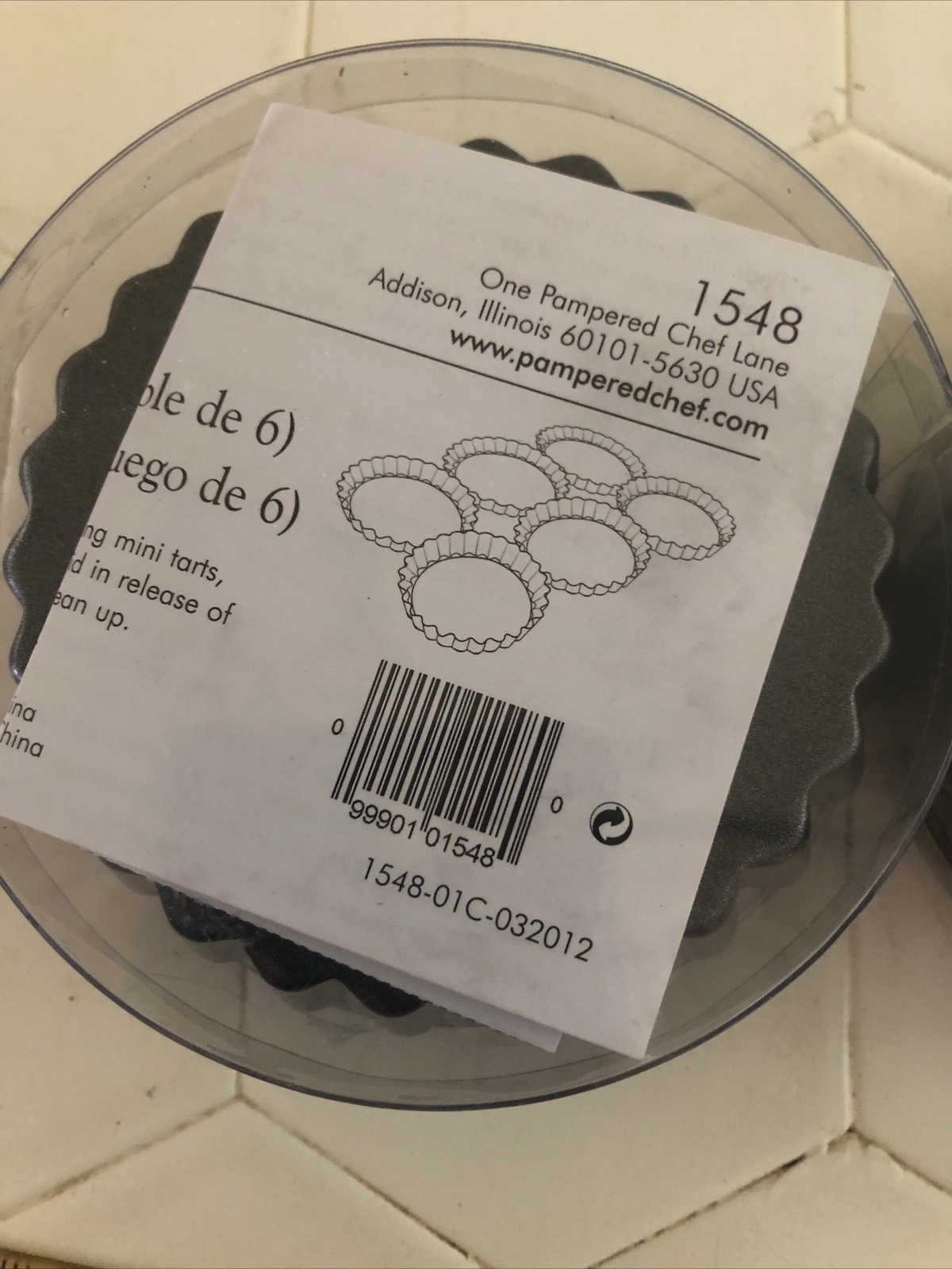 Pampered Chef Mini Tart Pans 1548 Lot of 2 (12 tart pans) eBay