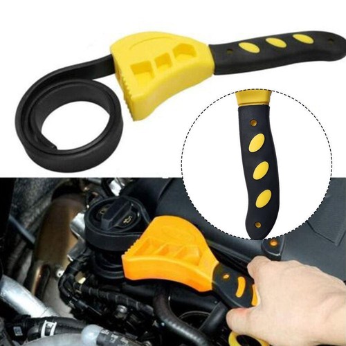 Multi-function Belt Strap Wrench Adjustable Oil Filter RepairSpanner UK Car G5J9