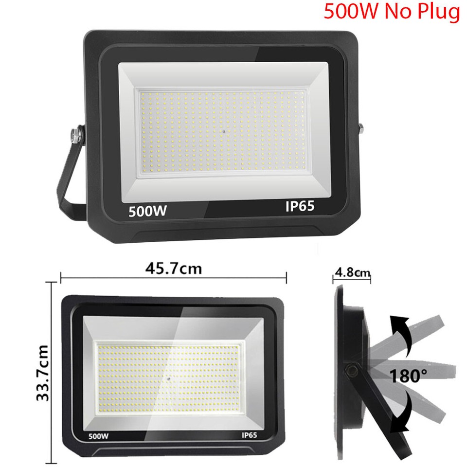 Ultrathin LED Flood Light 100W 200W 300W 400W 500W 600W IP65 Waterproof 220V Aluminum Outdoor Lighting from Floodlights - price 110.08