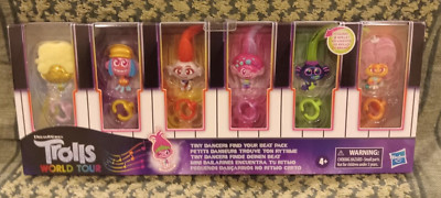 Trolls World Tour Tiny Dancers Find Your Beat Pack 6 PC Set Hasbro Dreamworks 