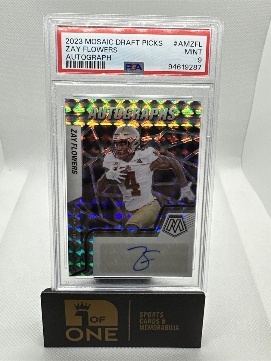 2023 Panini Mosaic Draft Picks - Autographs Zay Flowers #AM-ZFL