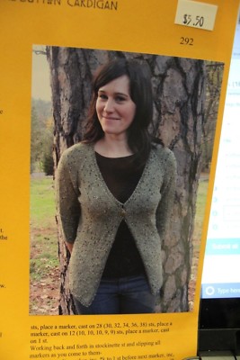 Knitting Pure & Simple Pattern 292 Neck Down One Button Cardigan 32-52