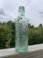 Antique Westmacott's Table Waters Manchester  Early Glass Bottle
