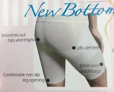 Womens Bottom Shaper BLACK Size Large Kymaro Shapewear Smoothes Lifts