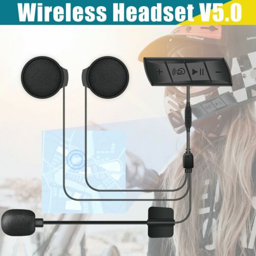 Wireless Bluetooth 5.0 Headphone Speaker Waterproof Motorcycle Helmet Headset M7 - Picture 1 of 12