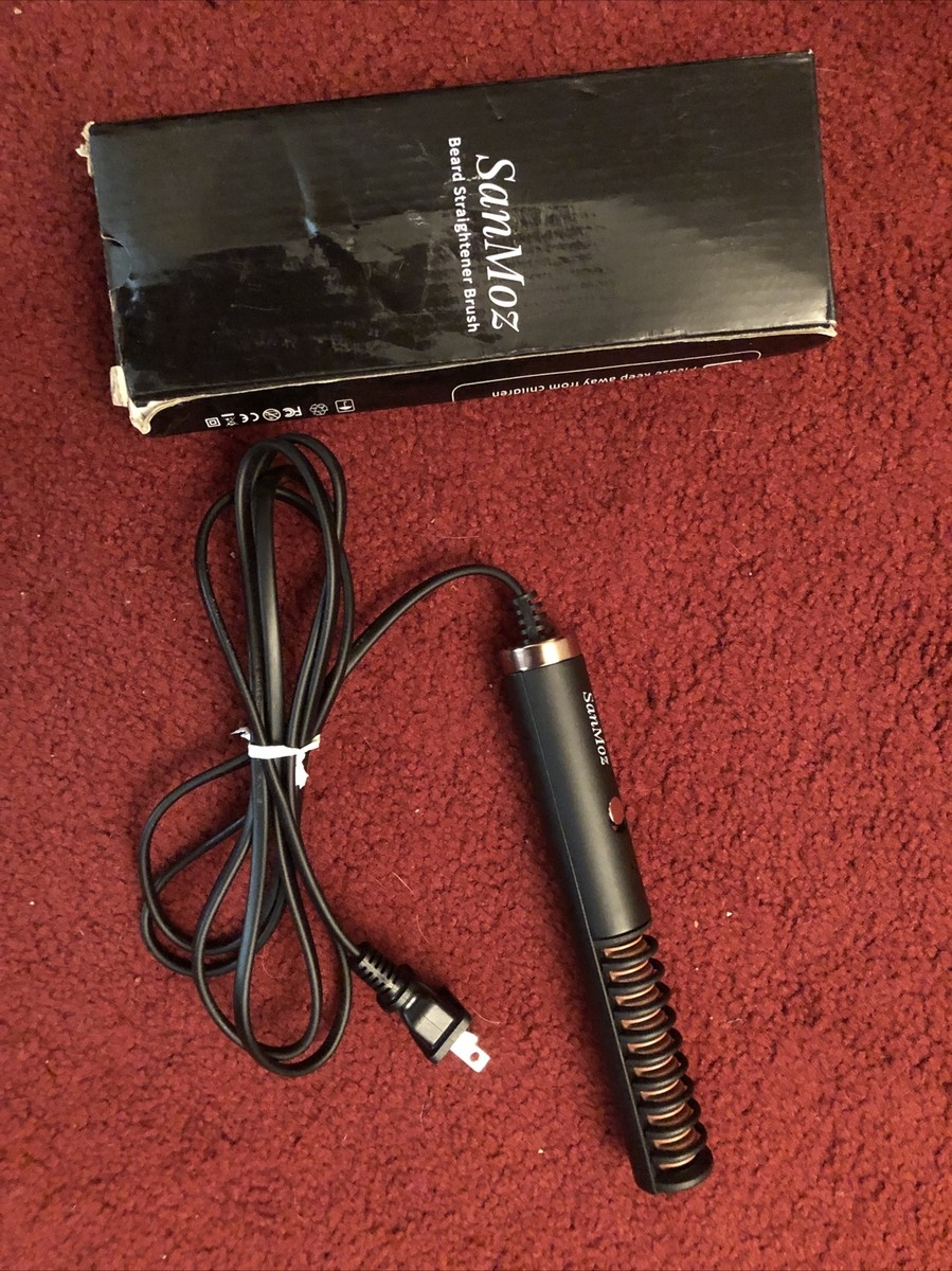 Arkam Premium Beard Straightener Brush for Men Black