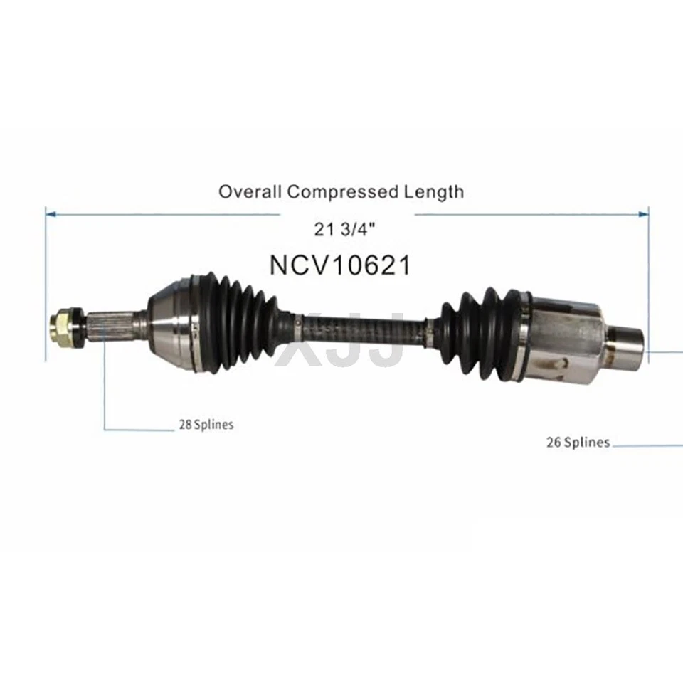适用于 2004 - 2006 雪佛兰 Epica 右前乘客侧 CV 联合轴 — 第 4/4 张图片