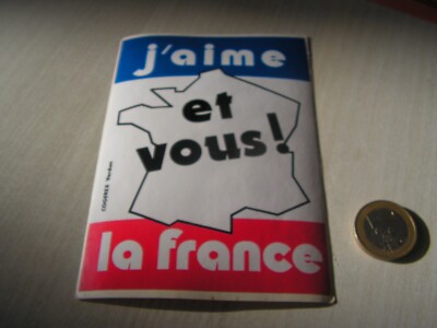 Aufkleber Werbung Ich liebe Frankreich und Sie (Aut 3)