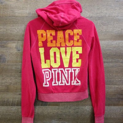 Buying New listing victorias secret pink Women track jacket Sweat Hoodie cotton polyester Size M Buying New listing victorias secret pink Women track jacket Sweat Hoodie cotton polyester Size M
