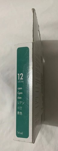 HP 12 Cyan Ink Cartridge C5024A Genuine New Sealed Retail Package Free Shipping - Picture 3 of 7