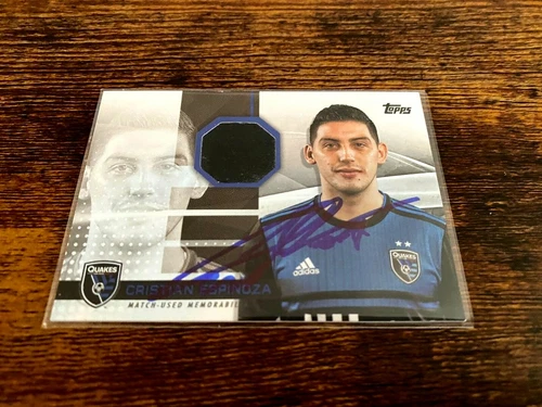 Cristian Espinosa 2020 Topps MLS AUTOGRAPHED Limited  /319 Soccer Jersey Card