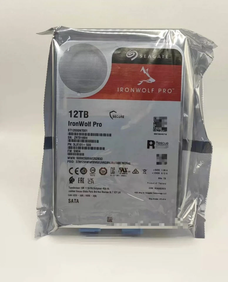 For Seagate Internal Hard Drive ST12000NT001 7200RPM 256MB 12T SATA 6.0Gb/s 3.5 - Image 2 of 3