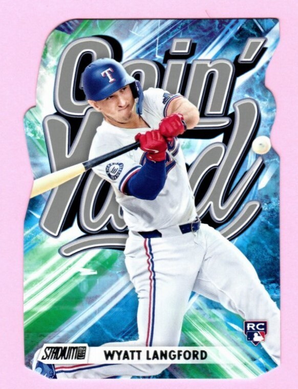 2024 Topps Stadium Club - Going Yard - Wyatt Langford RC #GY-4 Texas Rangers