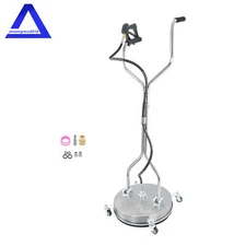 6000PSI Dual Handle Quick Connect 18" Pressure Washer Surface Cleaner w/ 4 Wheel