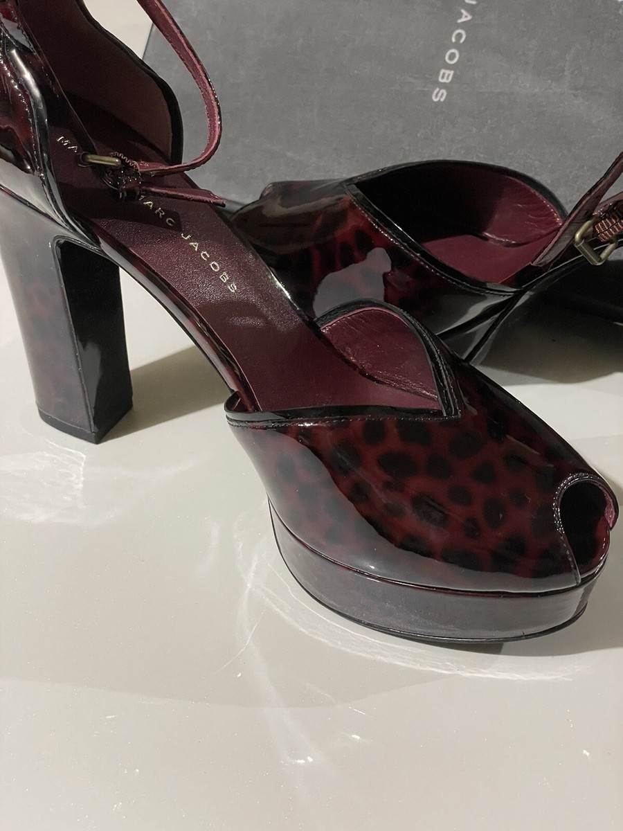 New Marc by Marc Jacobs Dress Leopard Patent High Heels New Marc by Marc Jacobs Dress Leopard Patent High Heels