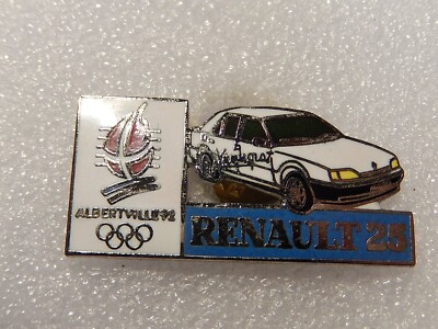 Pin's JO Albertville 92 – Rare Officiel Renault, Pour Les Fans Des Jeux Olympiques !