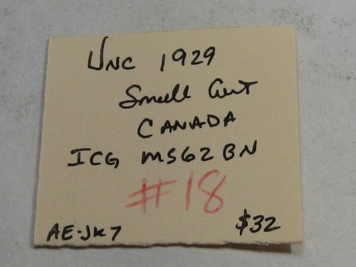 UNC 1929 Small Cent CANADA ICG MS62 BN. #18 - Picture 6 of 6