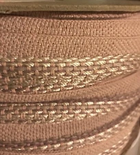 150 Yards Mansure Vintage Trim Marseilles Pattern Dusty Pink USA