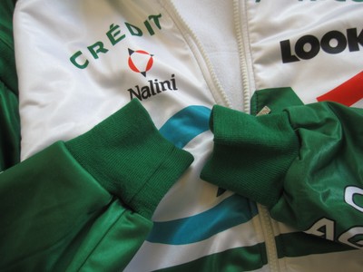 Veste Cycliste Hiver Nalini Vintage Credit Agricole, Taille M, Vert, équipe Look