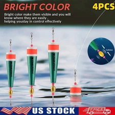 THKFISH 4PCS Fishing Bobbers Fishing Floats Weighted Bobbers for Fishing Popping