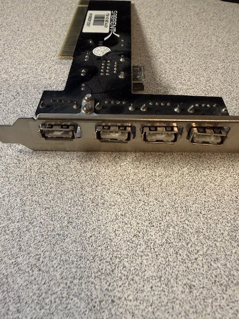 Sabrent SBT-AL15Y PCI USB 2.0 High Speed 5-Port PCI Controller Card - Image 2 of 4